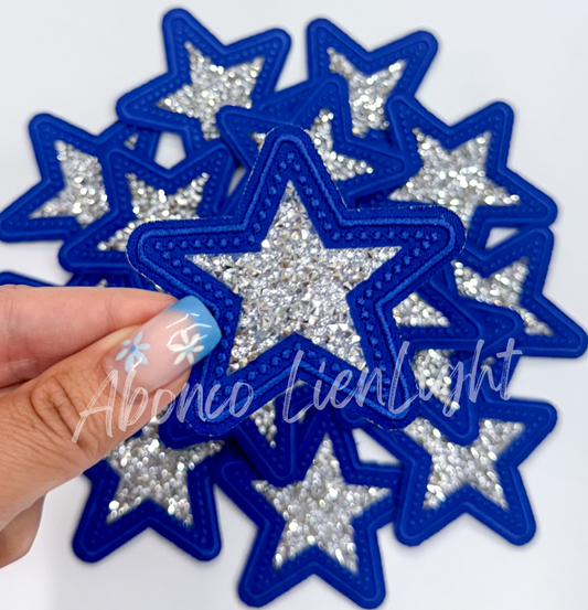 ABLN Boutique - Royal rhinestone star embroidery patch trucker hat patches