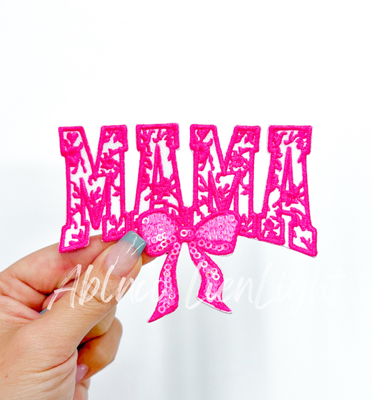 ABLN Boutique - Pink Mama Floral Willow Embroidery Chenille Patch