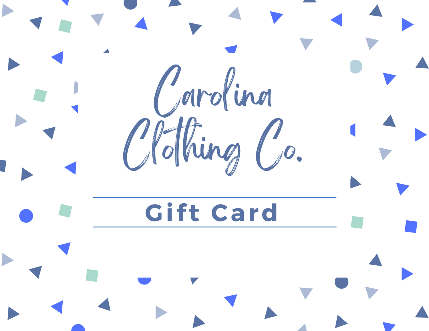 Carolina Clothing Co. gift card