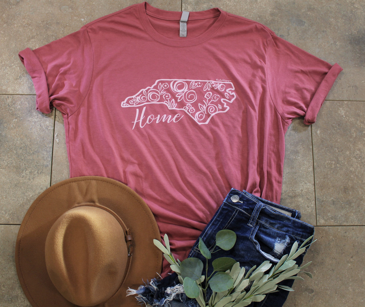 Floral NC Home T-shirt